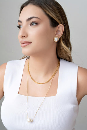 Gargantilha Grumet 4 mm Fecho Mosquetão Banhado a Ouro 18K - 40 cm