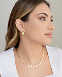 Brinco Argola Click Lisa 1.7 cm Banhado a Ouro 18K
