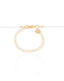 Choker Nylon Letra D Banhado a Ouro 18K