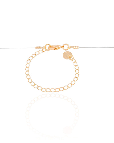 Choker Nylon Letra R Banhado a Ouro 18K - 35 cm