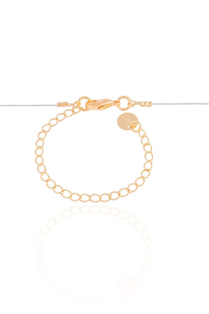 Choker Nylon Letra S Banhado a Ouro 18K