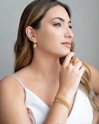 Piercing Filetes Tubo Banhado a Ouro 18K