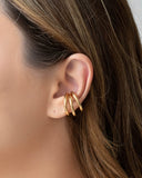 Piercing Filetes Tubo Banhado a Ouro 18K