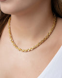 Choker Detalhada 6 mm Banhado a Ouro 18K