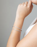 Bracelete Pontos de Luz Cristal 3 mm Ródio Branco
