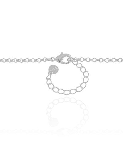 Gargantilha Elos Spike 13 mm Ródio Branco - 45 cm