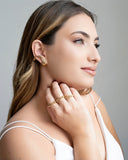 Ear Cuff Orgânico Banhado a Ouro 18K