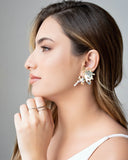 Anel Duplo Filetes Tamanho 16 Ródio Branco