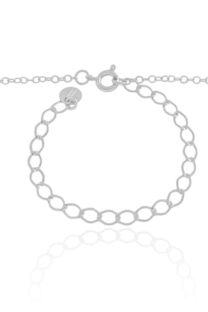 Choker Elos Gotas Coloridas e Pontos de Luz Cristal Ródio Branco