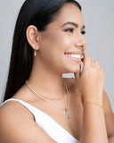 Choker Bolinhas Coloridas 2 mm Ródio Branco