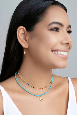 Brinco Argola Click Búzios 2.5 cm Banhado a Ouro 18K