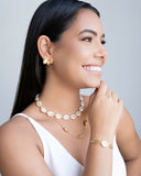 Brinco Gota Pérola 1.8 cm Banhado a Ouro 18K