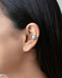 Piercing Gota Texturizada Ródio Branco