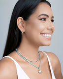 Brinco Argola Click Dupla Torcida Lisa 1.5 cm Ródio Branco