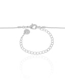 Gargantilha Veneziana Oval Liso Ródio Branco - 40 cm