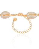 Choker Búzios Pérola Banhado a Ouro 18K