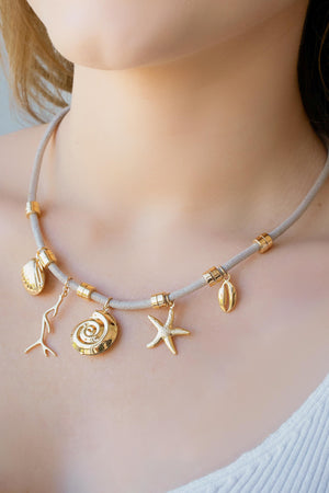 Gargantilha Cordão Marítimo Banhado a Ouro 18K - 45 cm