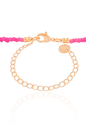 Choker Miçanga Rosa Estrela do Mar Banhado a Ouro 18K