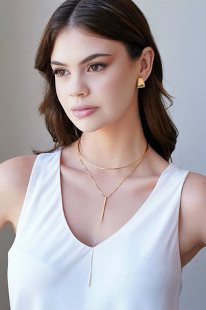 Brinco Argola Achatada Lisa 1.7 cm Banhado a Ouro 18K