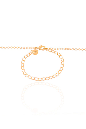 Choker Elos Trevos Madrepérola Banhado a Ouro 18K