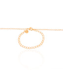 Choker Elos Trevo Preto Banhado a Ouro 18K