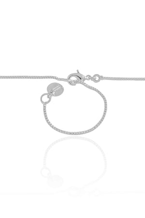 Gargantilha Veneziana Oval Liso e Cravejado Cristal Ródio Branco - 40 cm