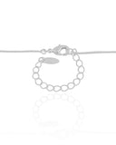 Gargantilha Veneziana Orgânico Vazado Ródio Branco - 45 cm