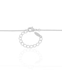 Gargantilha Veneziana Oval Orgânico Ródio Branco - 45 cm
