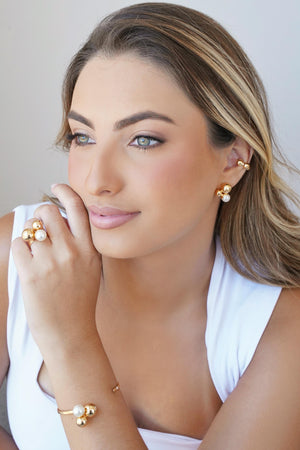 Piercing Bolas Lisas Banhado a Ouro 18K