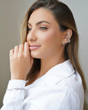 Pulseira Malha Piastrine 7 mm Ródio Branco