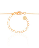 Gargantilha Longa Trevo Madrepérola 3.5 cm Banhado a Ouro 18K - 70 cm