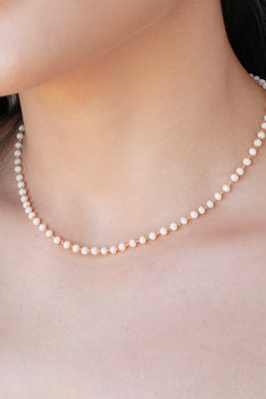 Choker Bolinhas Pêssego 3 mm Banhado a Ouro 18K