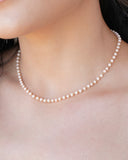 Choker Bolinhas Pêssego 3 mm Banhado a Ouro 18K