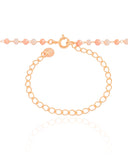 Choker Bolinhas Pêssego e Salmão 3 mm Banhado a Ouro 18K