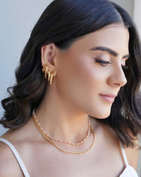 Choker Elos Nó Banhado a Ouro 18K