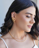 Choker Elos Nó Banhado a Ouro 18K