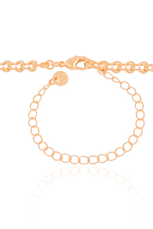 Choker Elos Nó Banhado a Ouro 18K