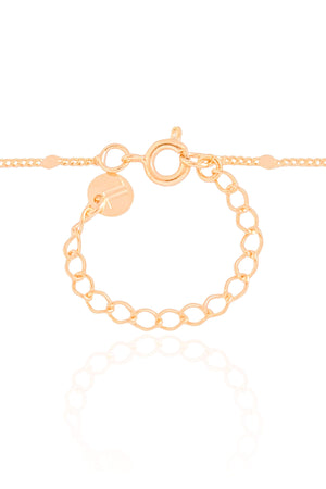 Gargantilha Grumet Longa Plaquinhas Banhado a Ouro 18K - 80 cm