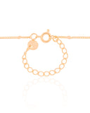 Gargantilha Grumet Longa Plaquinhas Banhado a Ouro 18K - 80 cm