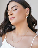 Gargantilha Elos Pontos de Luz Cristal Banhado a Ouro 18K - 50 cm