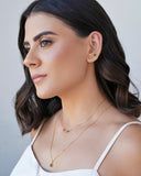 Gargantilha Veneziana Pontos de Luz Coloridos Banhado a Ouro 18K - 40 cm