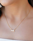 Gargantilha Geométrico Pontos de Luz Cristal Banhado a Ouro 18K - 40 cm