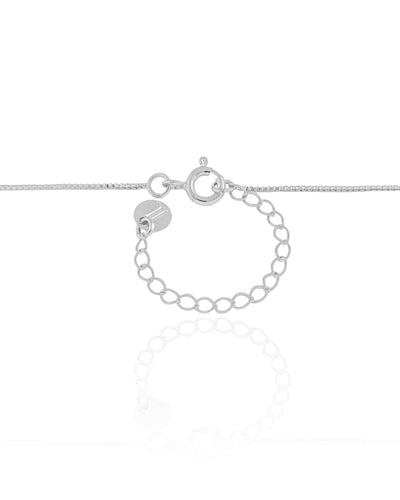 Colar Geométrico Pontos de Luz Cristal Ródio Branco - 40 cm