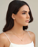 Gargantilha Veneziana Gota Pérola Banhado a Ouro 18K - 45 cm
