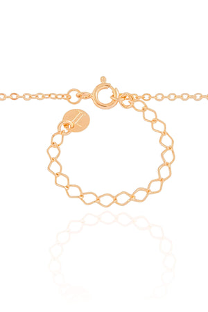 Gargantilha Elos Americanos Pontos de Luz Cristal Banhado a Ouro 18K - 50 cm