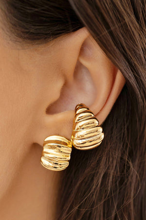 Piercing Tratorado Liso Banhado a Ouro 18K