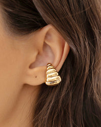 Piercing Tratorado Liso Banhado a Ouro 18K