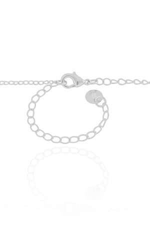 Elos Gomos Lisos 4 mm Ródio Branco 40 cm