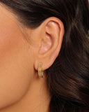 Brinco Argola Click Bolinhas 1.7 cm Banhado a Ouro 18K