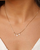 Gargantilha Veneziana Céu Pontos de Luz Cristal Banhado a Ouro 18K - 45 cm